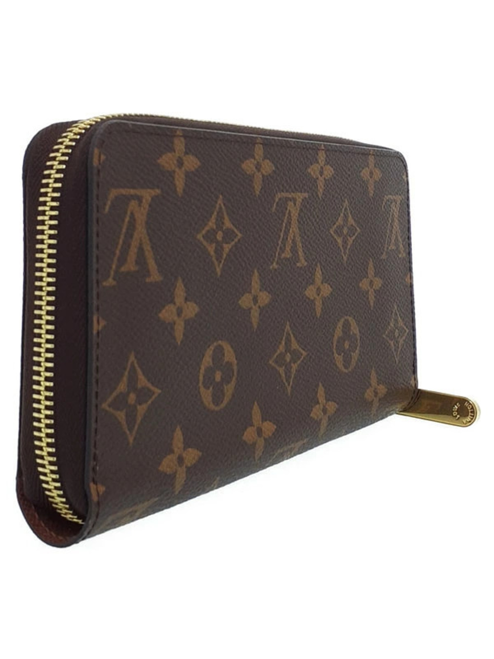 Louis Vuitton Round Long Zipper Zippy Wallet Monogram Brown